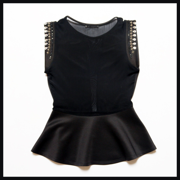 Arden B. Diamond Beaded Top Size Medium - Picture 2 of 5